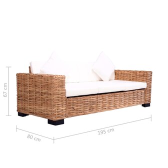 15-delig Bankstel natuurlijk rattan 8718475571537 9