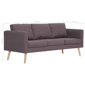 2-delig Bankstel stof taupe 8719883667041 12