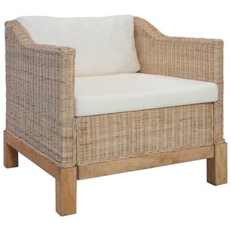 3-delig Bankstel met kussens natuurlijk rattan 8719883731520 3