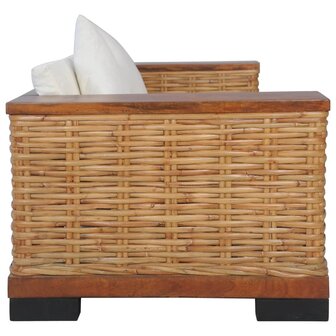 2-delig Bankstel met kussens natuurlijk rattan bruin 8719883731551 5