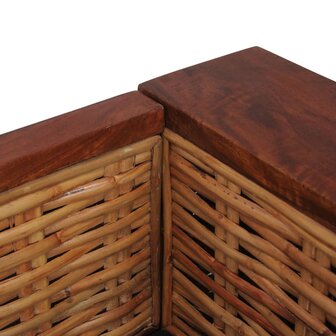 2-delig Bankstel met kussens natuurlijk rattan bruin 8719883731551 12