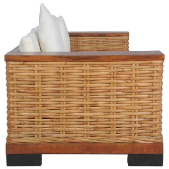 3-delig Bankstel met kussens natuurlijk rattan bruin 8719883731568 12