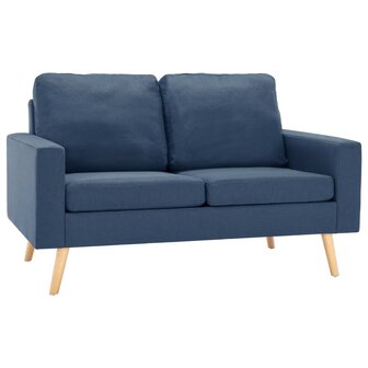 2-delig Bankstel stof blauw 8720286112663 2