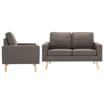 2-delig Bankstel stof taupe 8720286112700 1
