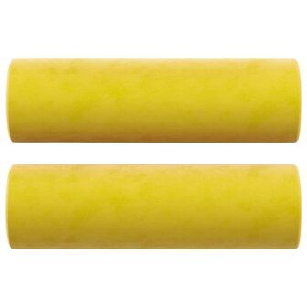 Driezitsbank met sierkussens 180 cm fluweel geel 8721012058644 5