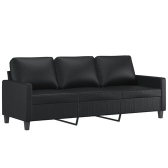 Driezitsbank 180 cm kunstleer zwart 8721012138681 2