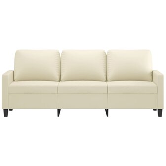 Driezitsbank 180 cm kunstleer cr&egrave;mekleurig 8721012138698 3