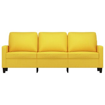 Driezitsbank 180 cm stof lichtgeel 8721012139022 3