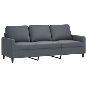 Driezitsbank 180 cm fluweel donkergrijs 8721012139367 2