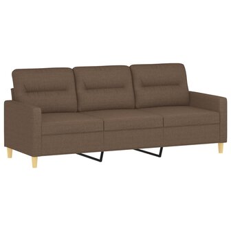 Driezitsbank 180 cm stof bruin 8721012139725 2
