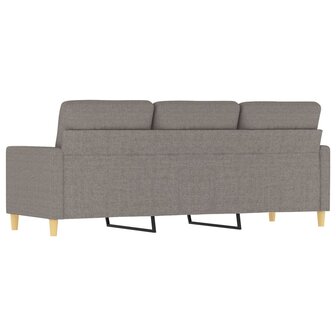 Driezitsbank 180 cm stof taupe 8721012139763 5