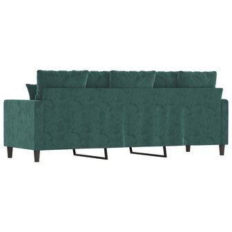 Driezitsbank 180 cm fluweel donkergroen 8721012140417 5
