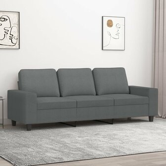 Driezitsbank 180 cm stof donkergrijs 8721012141261 1