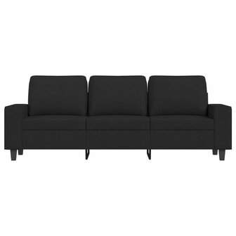 Driezitsbank 180 cm stof zwart 8721012141292 3