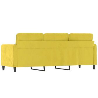 Driezitsbank 180 cm fluweel geel 8721012141841 5