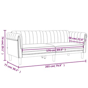 Driezitsbank fluweel donkergrijs 8721012399723 9
