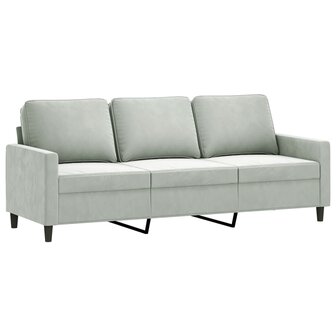 2-delige Loungeset met kussens fluweel lichtgrijs 8721012064836 4