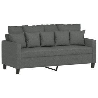 2-delige Loungeset met kussens stof donkergrijs 8721012066168 4