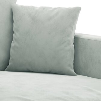 2-delige Loungeset met kussens fluweel lichtgrijs 8721012066670 5