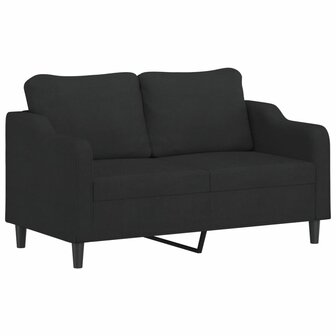 2-delige loungeset met kussens stof zwart 8721012067738 4
