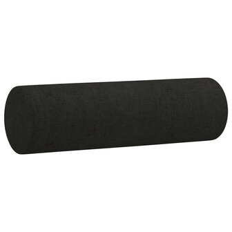 Tweezitsbank met sierkussens 120 cm stof zwart 8721012057456 6