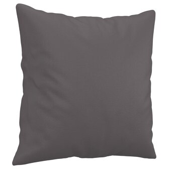 Tweezitsbank met sierkussens 140 cm kunstleer grijs 8721012057722 6