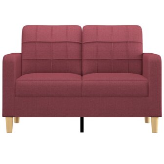 Tweezitsbank 120 cm stof wijnrood 8721012138155 3