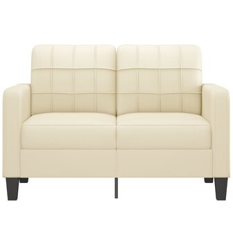 Tweezitsbank 120 cm kunstleer cr&egrave;mekleurig 8721012138391 3