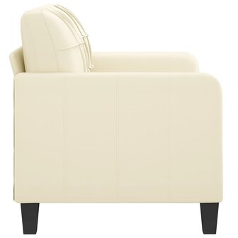 Tweezitsbank 120 cm kunstleer cr&egrave;mekleurig 8721012138391 4