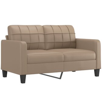Tweezitsbank 140 cm kunstleer cappuccinokleurig 8721012138476 2