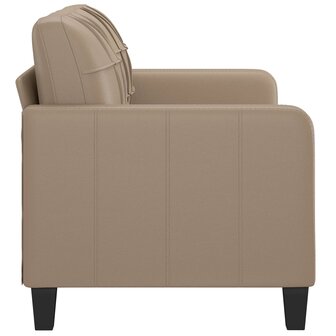 Tweezitsbank 140 cm kunstleer cappuccinokleurig 8721012138476 4