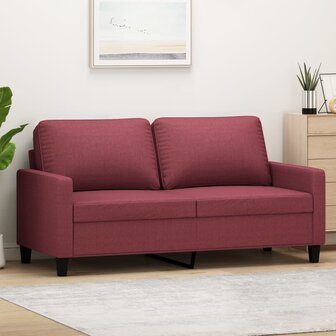 Tweezitsbank 140 cm stof wijnrood 8721012138957 1