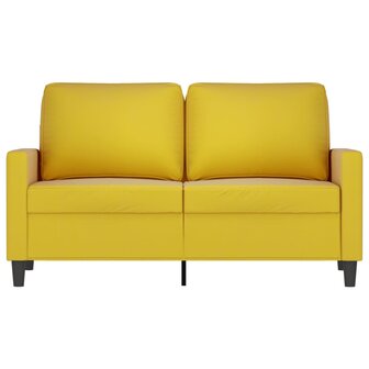 Tweezitsbank 120 cm fluweel geel 8721012139213 3