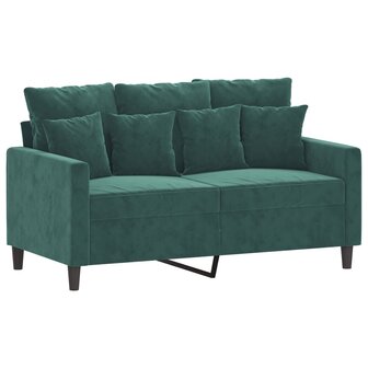 Tweezitsbank 120 cm fluweel donkergroen 8721012140219 2