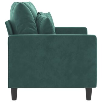 Tweezitsbank 120 cm fluweel donkergroen 8721012140219 4