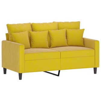 Tweezitsbank 120 cm fluweel geel 8721012140257 2