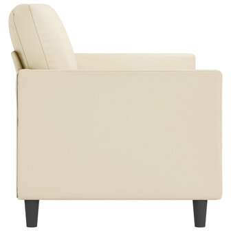 Tweezitsbank 140 cm kunstleer cr&egrave;mekleurig 8721012140608 4