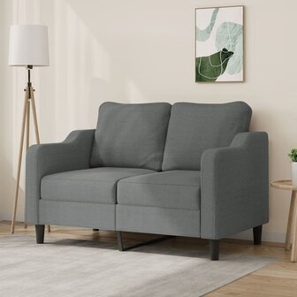 Tweezitsbank 120 cm stof donkergrijs 8721012140783 1