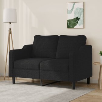 Tweezitsbank 120 cm stof zwart 8721012140813 1