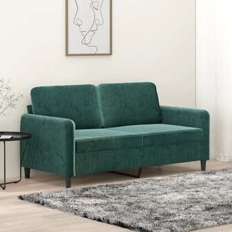 Tweezitsbank 140 cm fluweel donkergroen 8721012141704 1