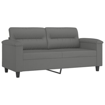 Tweezitsbank 140 cm microvezelstof donkergrijs 8721012136489 2