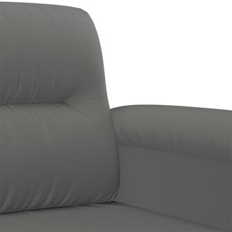 Tweezitsbank 140 cm microvezelstof donkergrijs 8721012136489 6