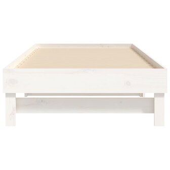 Slaapbank uitschuifbaar massief grenenhout wit 2x(90x200) cm 8720845639051 9