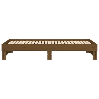 Slaapbank uitschuifbaar grenenhout honingbruin 2x(90x200) cm 8720845639075 10
