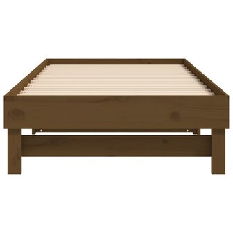 Slaapbank uitschuifbaar grenenhout honingbruin 2x(90x190) cm 8720845639174 9