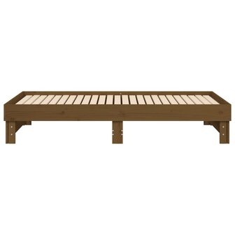 Slaapbank uitschuifbaar grenenhout honingbruin 2x(90x190) cm 8720845639174 10