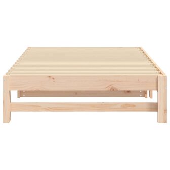 Slaapbank uitschuifbaar massief grenenhout 2x(100x200) cm 8720845639242 9
