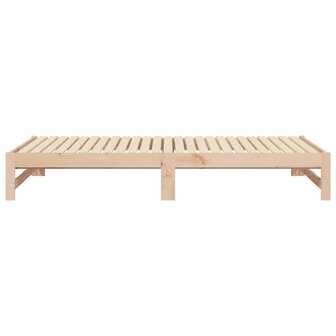 Slaapbank uitschuifbaar massief grenenhout 2x(100x200) cm 8720845639242 10
