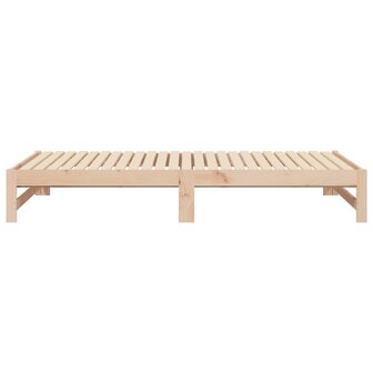 Slaapbank uitschuifbaar massief grenenhout 2x(90x200) cm 8720845639297 10