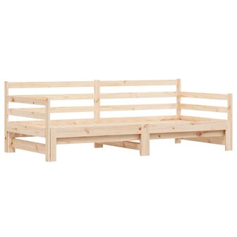 Slaapbank met onderschuifbed 90x200 cm massief grenenhout 8721012122673 4